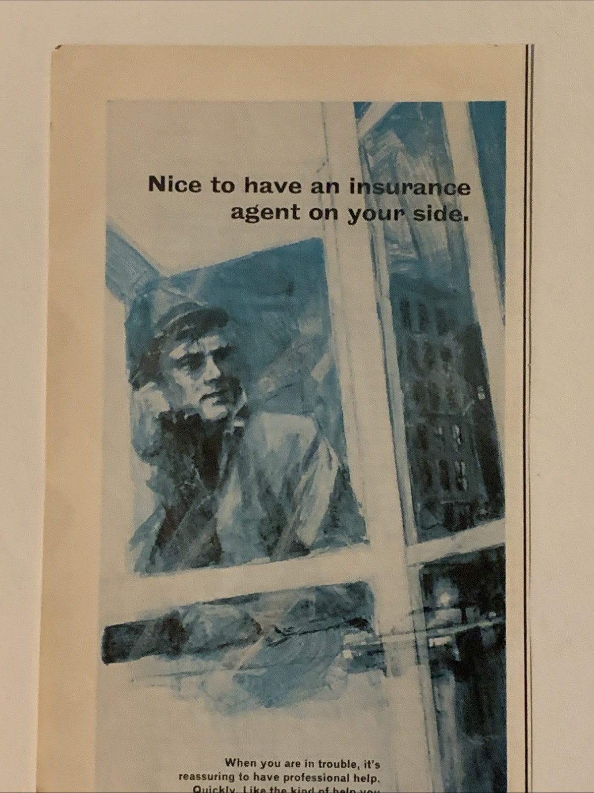 1968 Minute Man Insurance PRINT AD Lynn & Middlesex Mutual Concord MA VTG 1960s