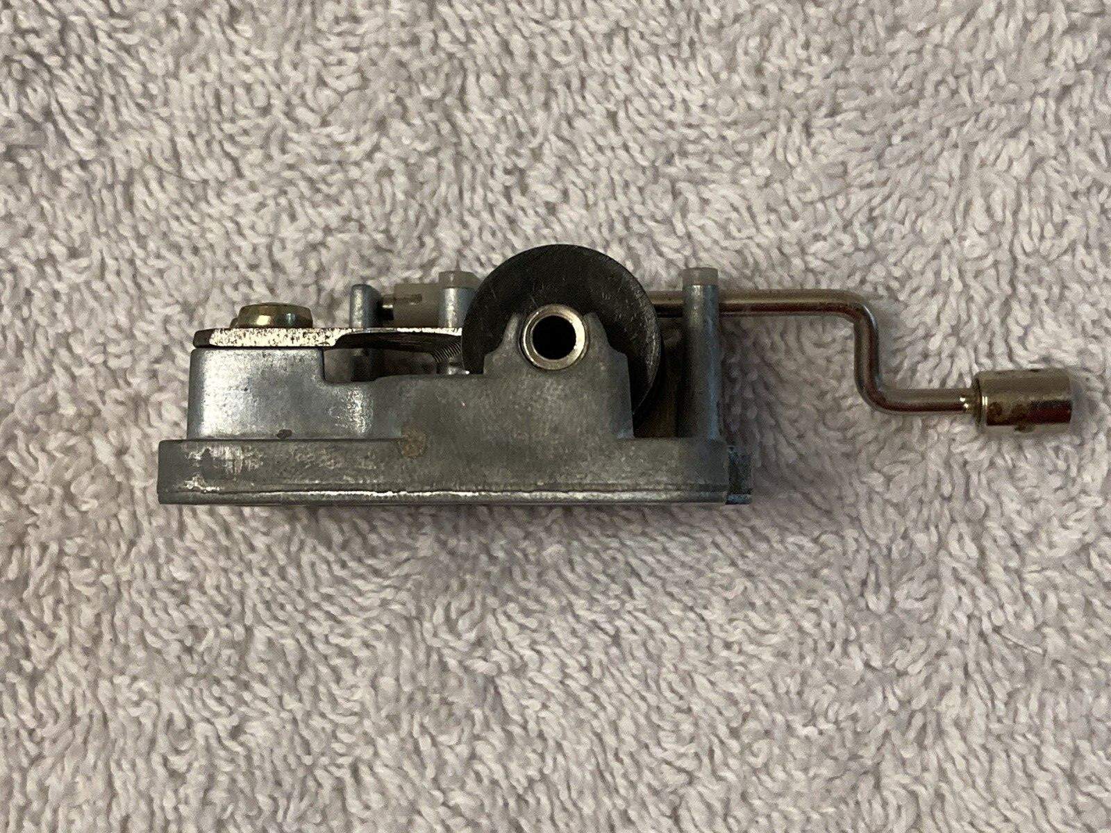 Vintage Music Box Sales Counter Display Point Of Sale with (1) Music Box.