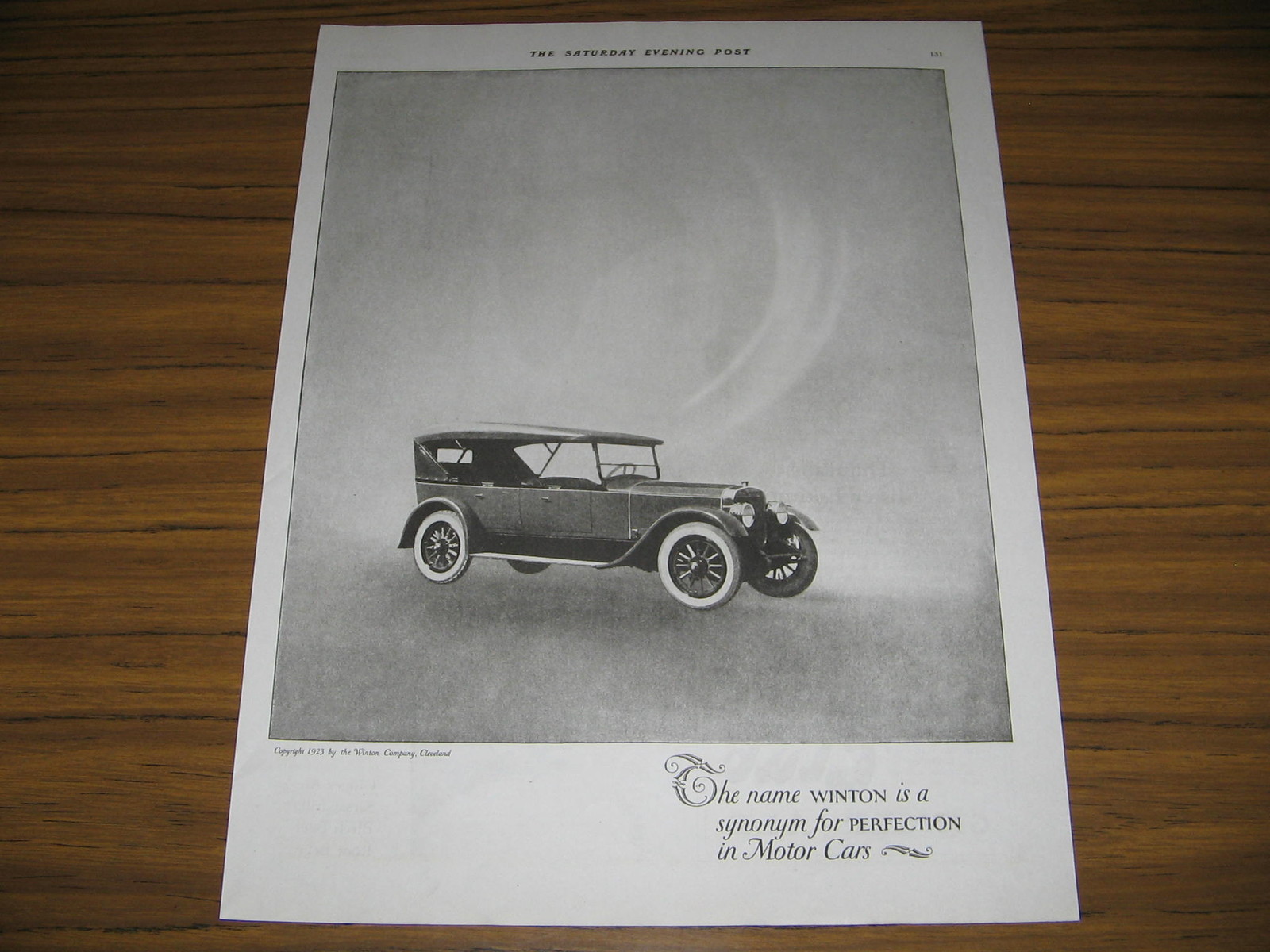 1923 Vintage Ad Winton Motor Cars Cleveland,Ohio