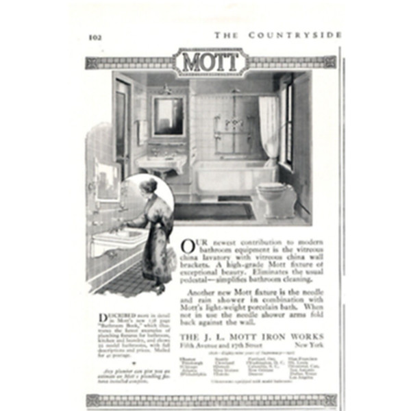 1917 Print Ad J.L. Mott Iron Works Get Your Modern Bathroom Plumbing Fixtures!