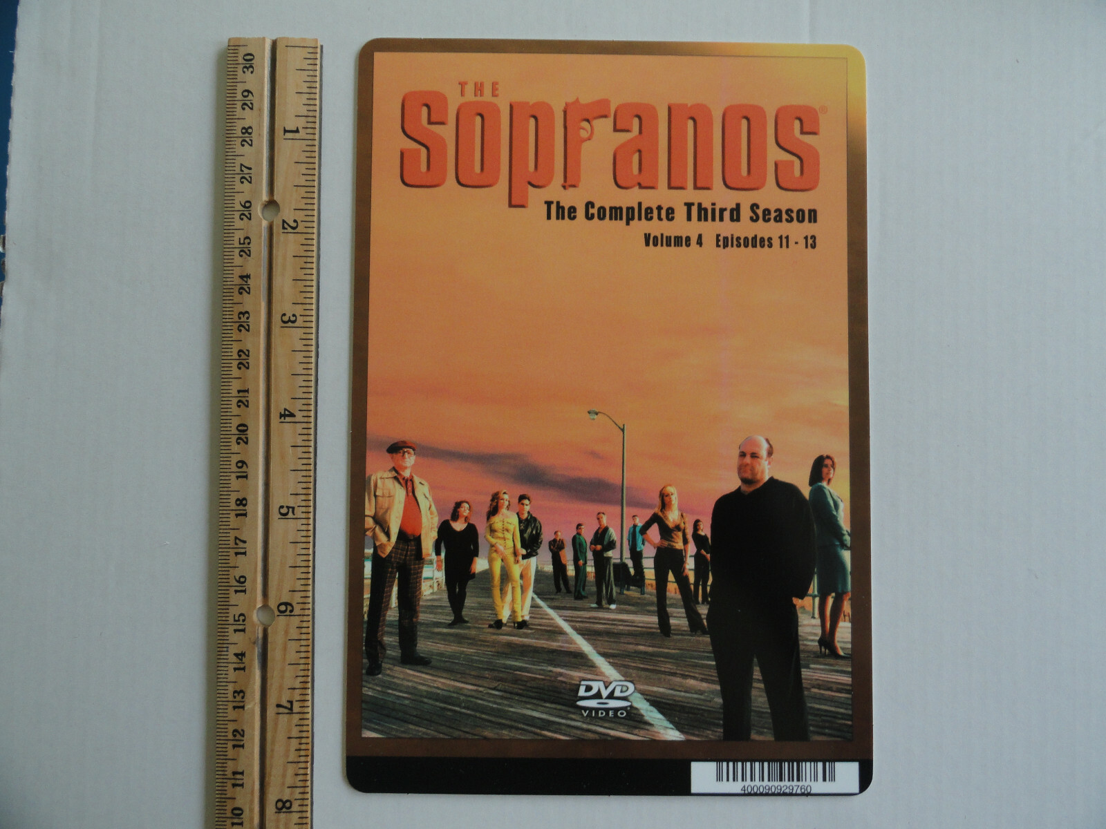 THE SOPRANOS – SEASON 3 VOL 4 – BLOCKBUSTER VIDEO BACKER CARD 5.5″X8″ NO MOVIE