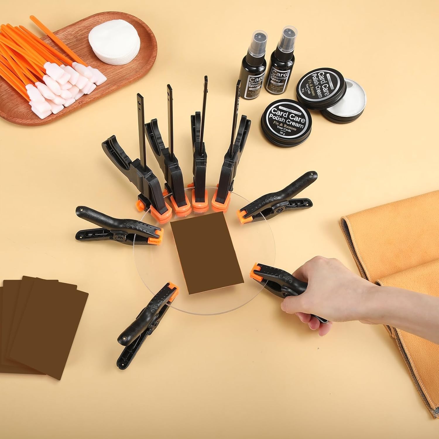 Ultimate Trading Card Cleaning Kit: 216 Tools for Pristine Collection Care