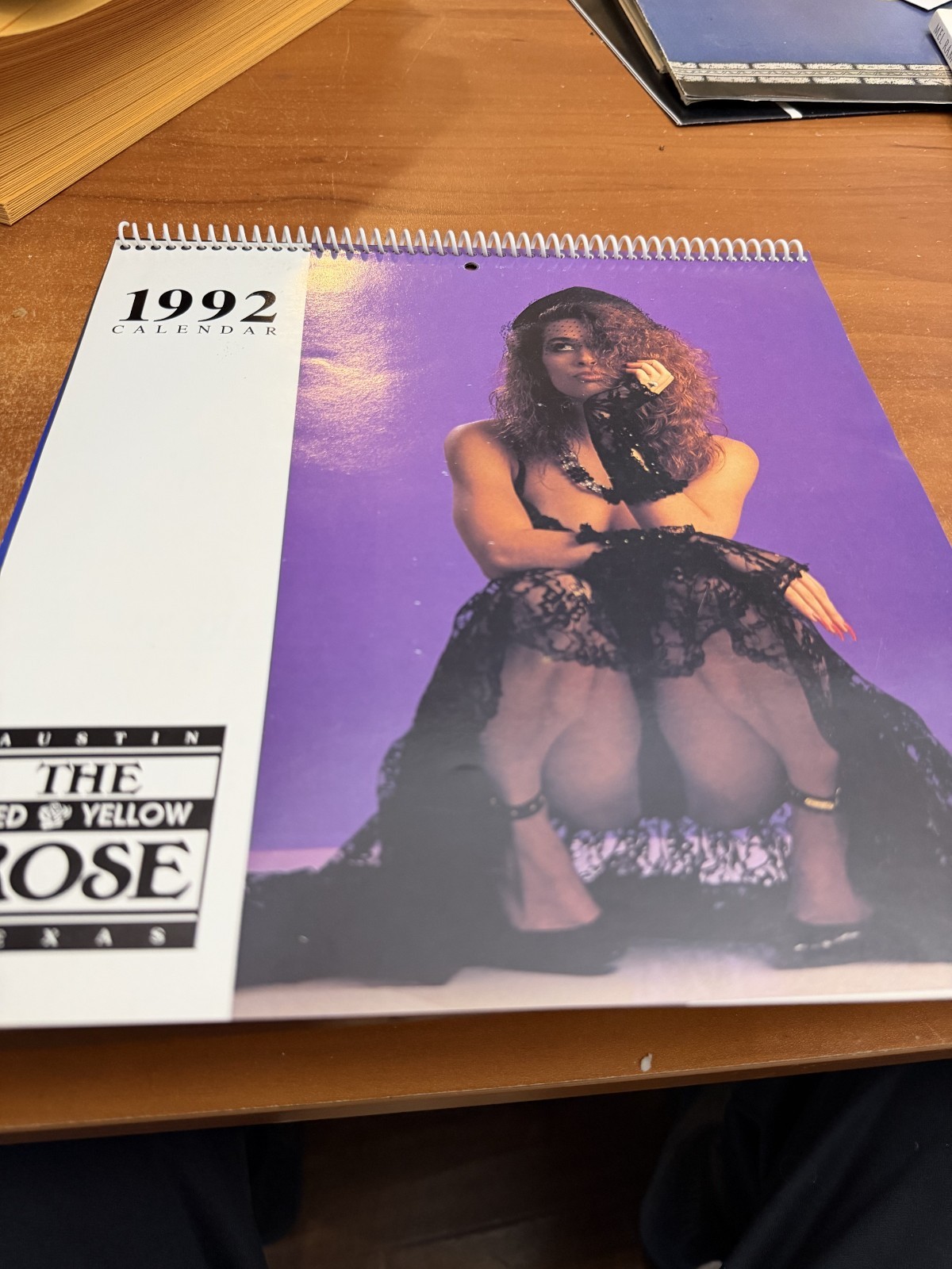 The Yellow Rose 1992 Austin TX sexy Women Calendar rare