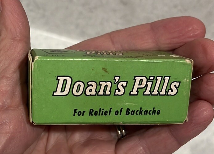 Vintage Doan’s Pills TIN ‘New’ In Box~Purex Corp~Batavia, IL~Ad Prop/Display