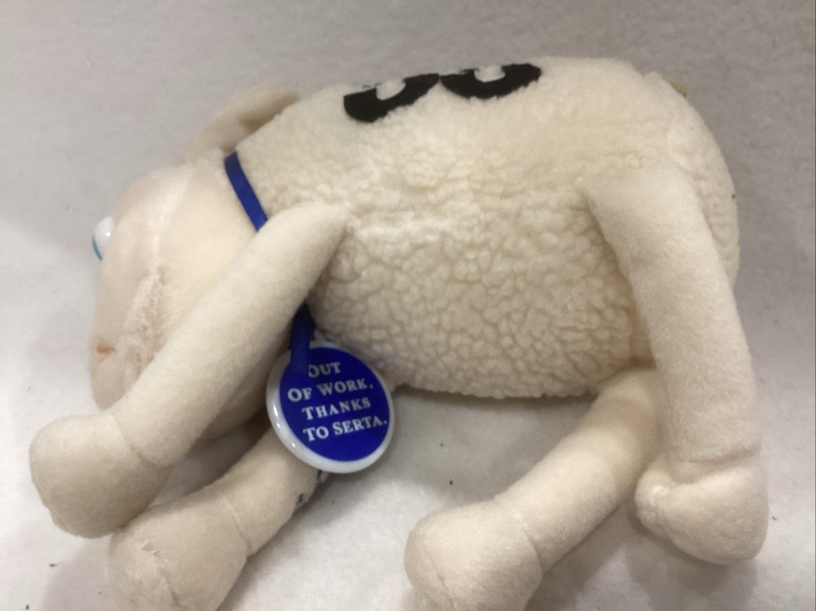Vintage 2000 Curto Toy SERTA Sheep Counting Sheep Plush 8” Speed Limit 55