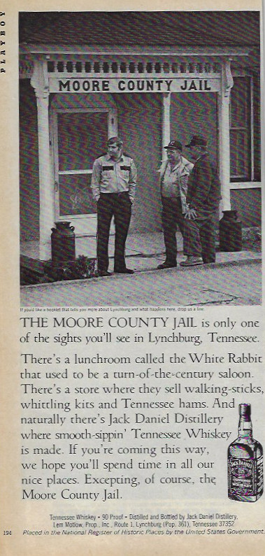 1980 Jack Daniel’s Whiskey magazine Print Ad – The Moore County Jail