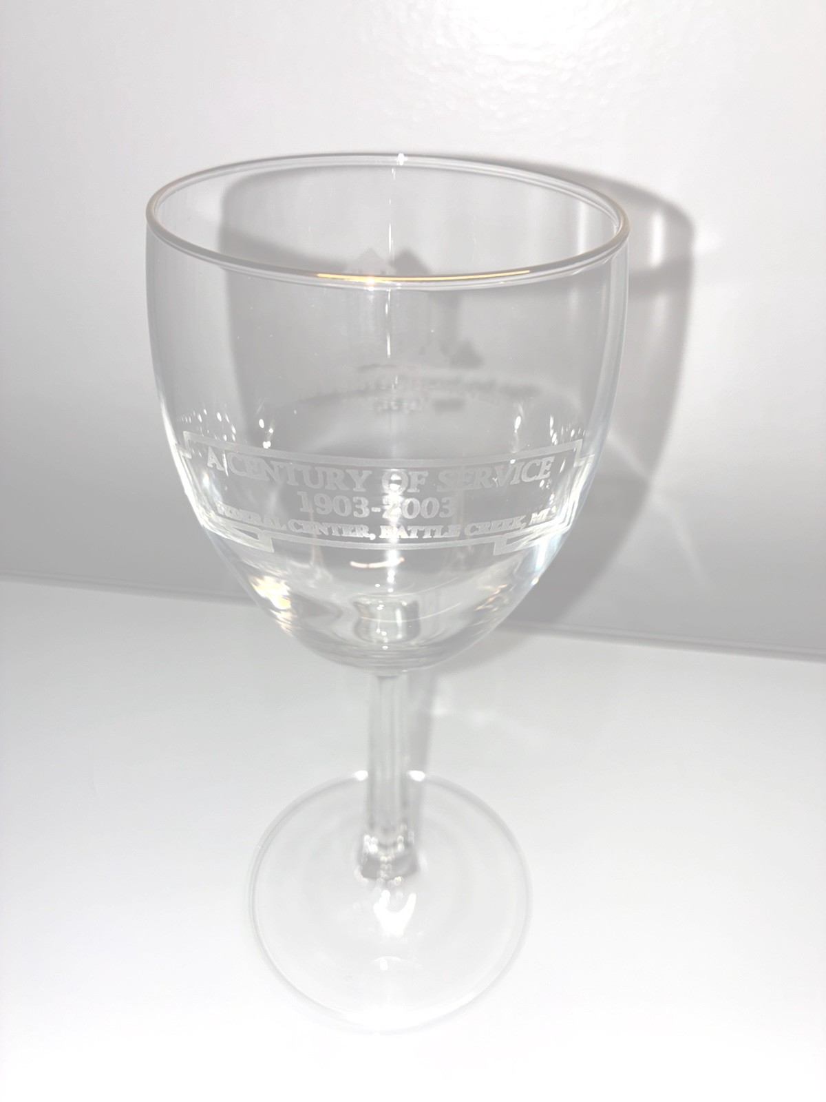 Commemorative Century Federal Center B.C.,MiWine Glass Hart-Dole-Inoye 5/31/2003