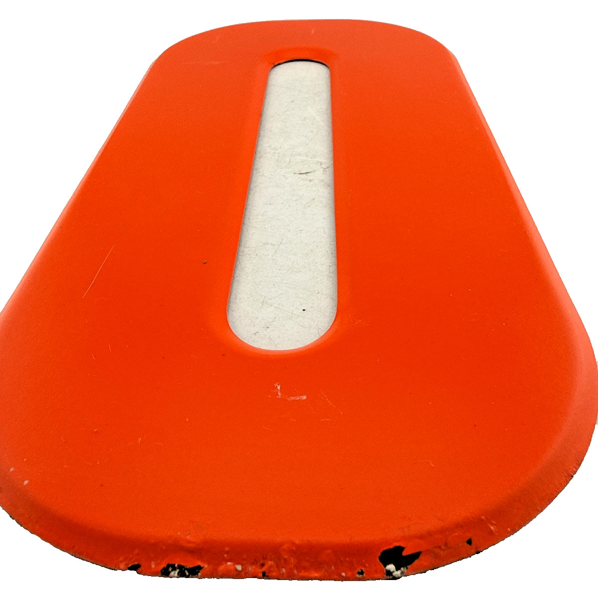 Vintage Commander-Board Metal Number 0 For Marquee Sign Painted Orange 10″ x 5″