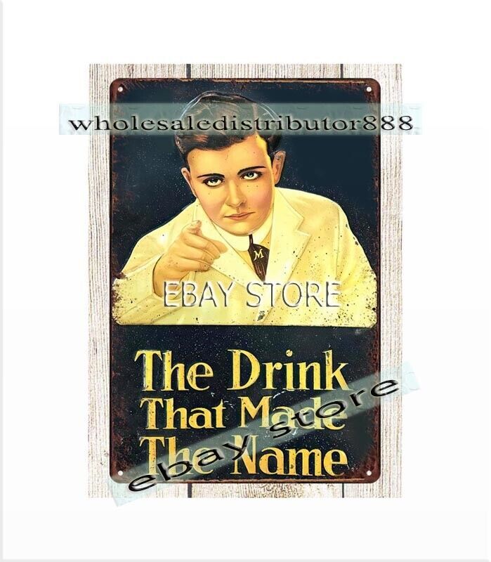 Drink Moxie metal tin sign outdoor inspirational wall art