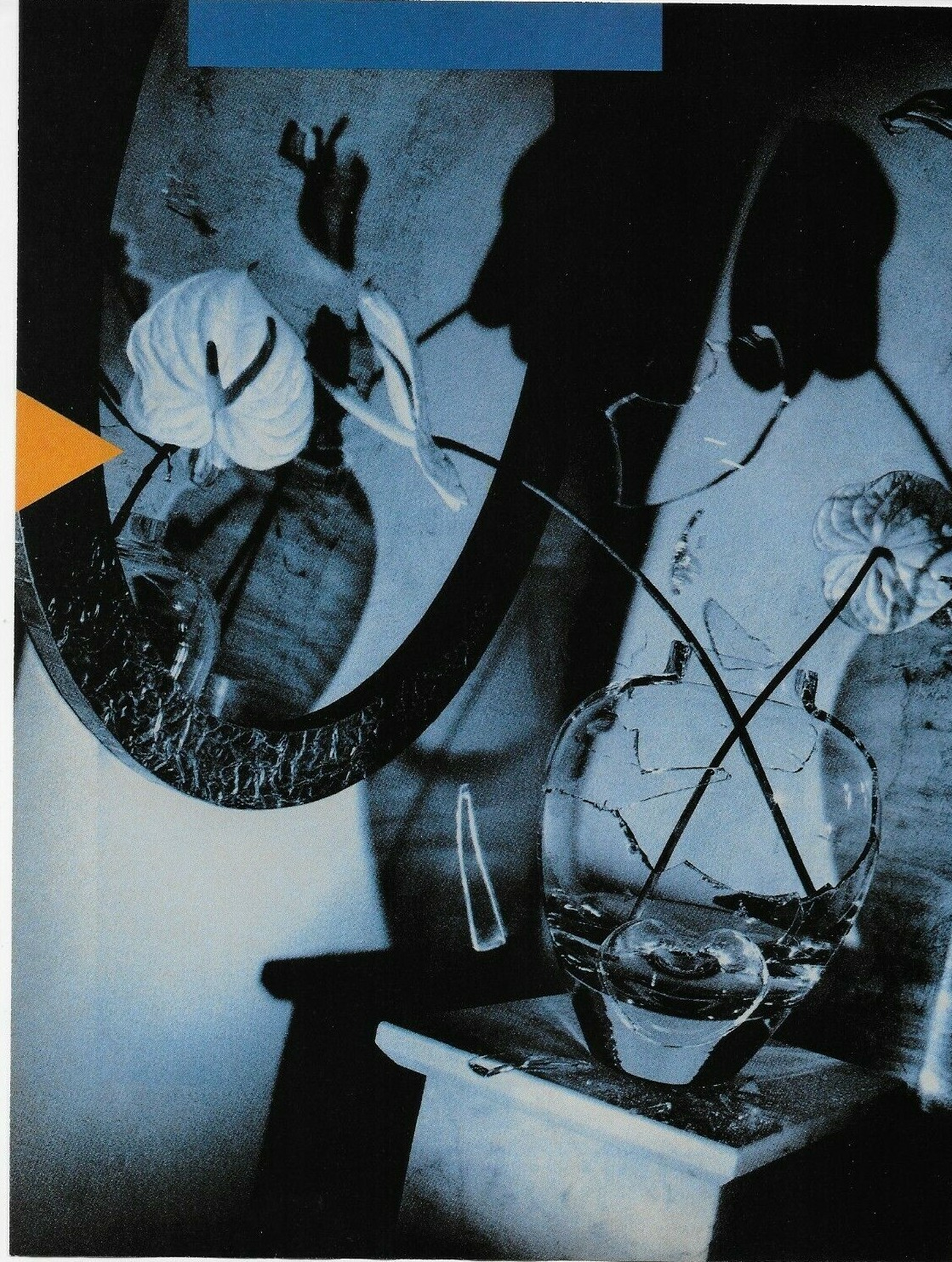 1989 Memorex High Bias Cassette Tape Broken Glass Live 2 Pg Original Print Ad