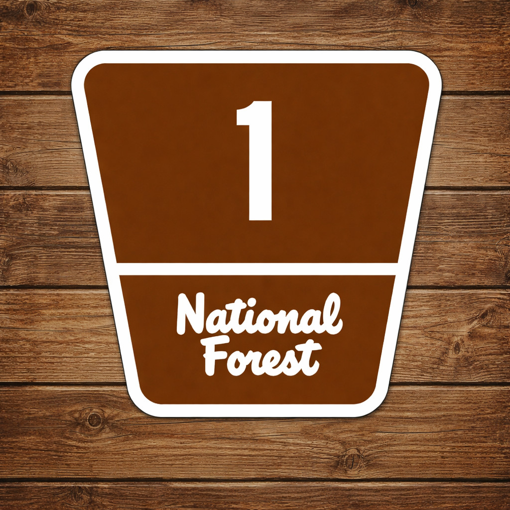 National Forest Route Road Sign ALL NUMBERS AVAILABLE Park Camp Hike