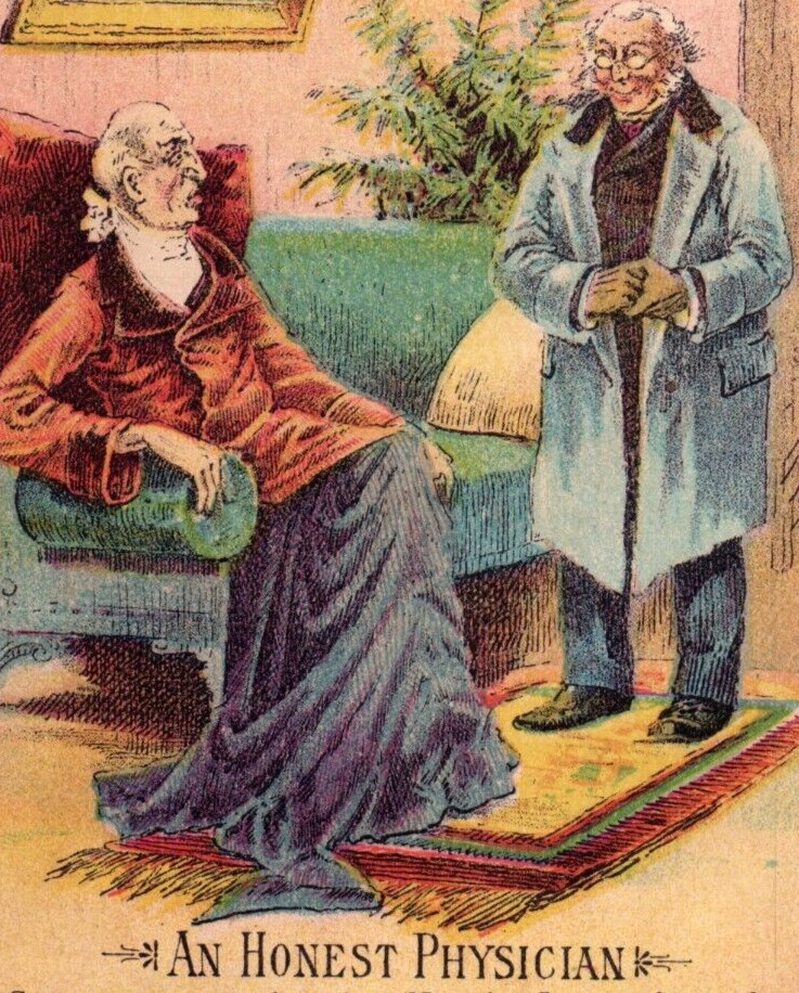 1880s Arbuckles Ariosa Coffee “An Honest Physician” From Puck F147