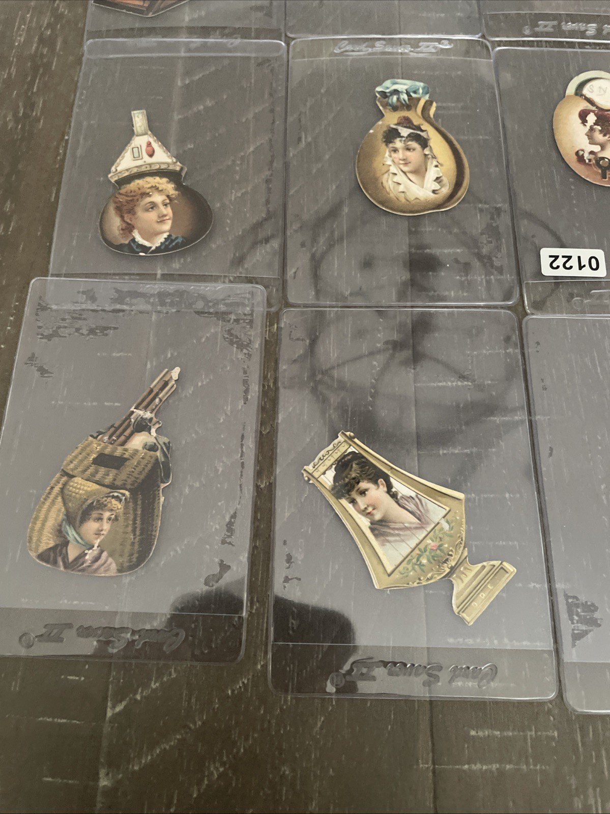 1880s Kinney Bros Die Cut Cigarette Cards Lot of 13. Good To EX