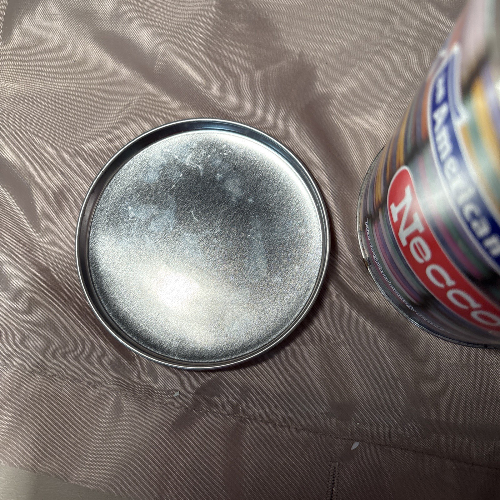 Necco American Classic CANDY WAFER Limited Edition Collector Tin Can w Red Lid