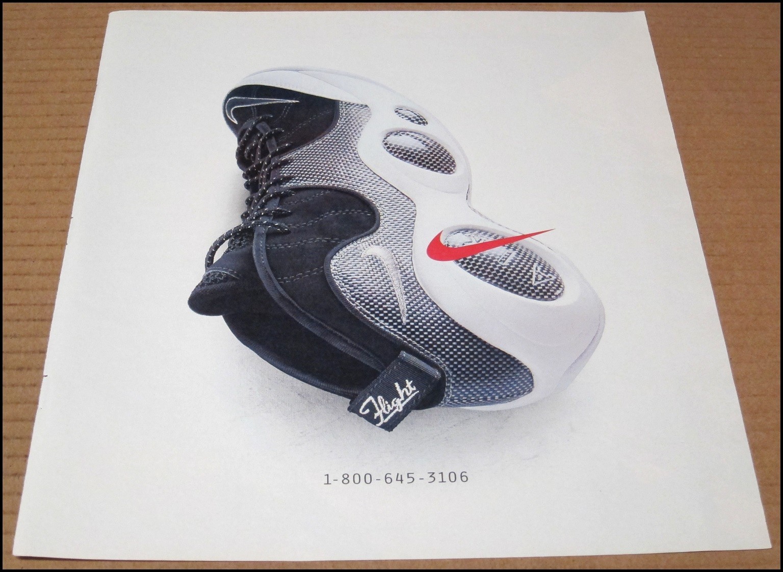 1995 Nike Air Zoom Flight 95 Shoes Print Ad Phone Number Shoe Advertisement VTG