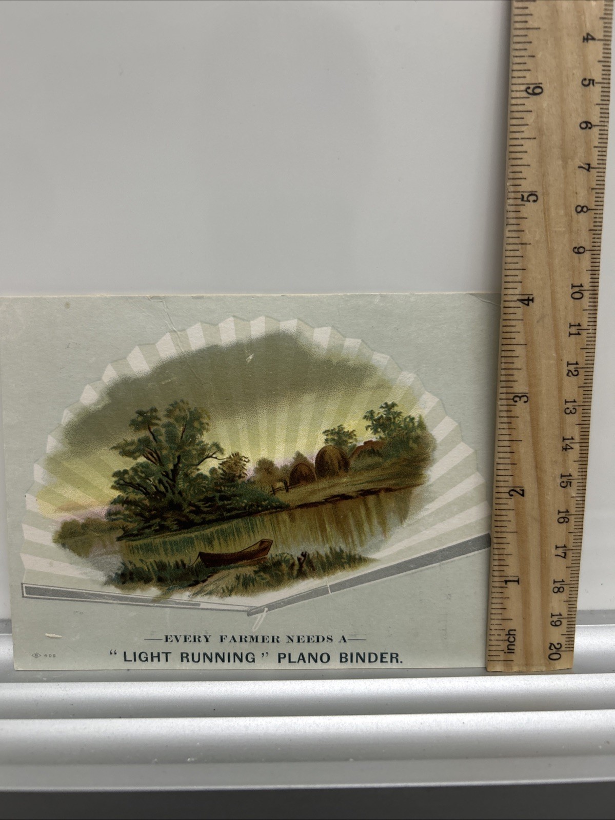 Victorian Late 1800s Plano Binder Trading Card