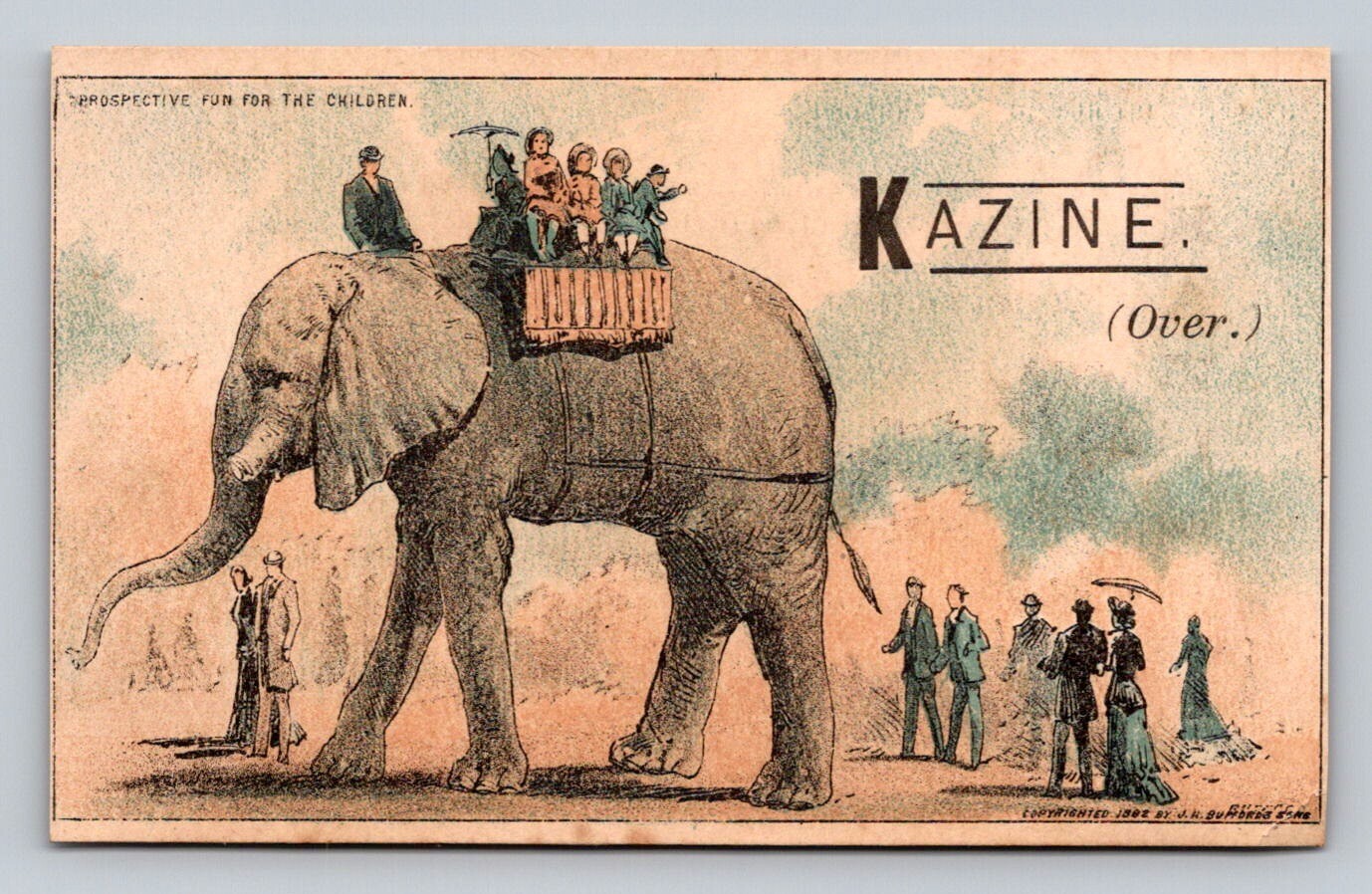 Kazine Washing Powder People Ride Follow Jumbo Elephant P846