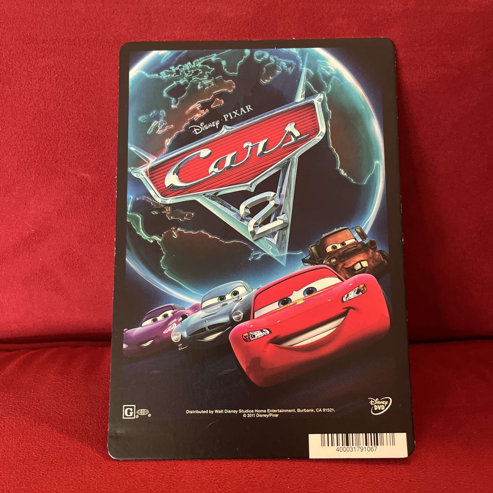 Blockbuster Movie Backer Card Mini Poster Art 5.5” x 8” Disney Pixar Cars 2