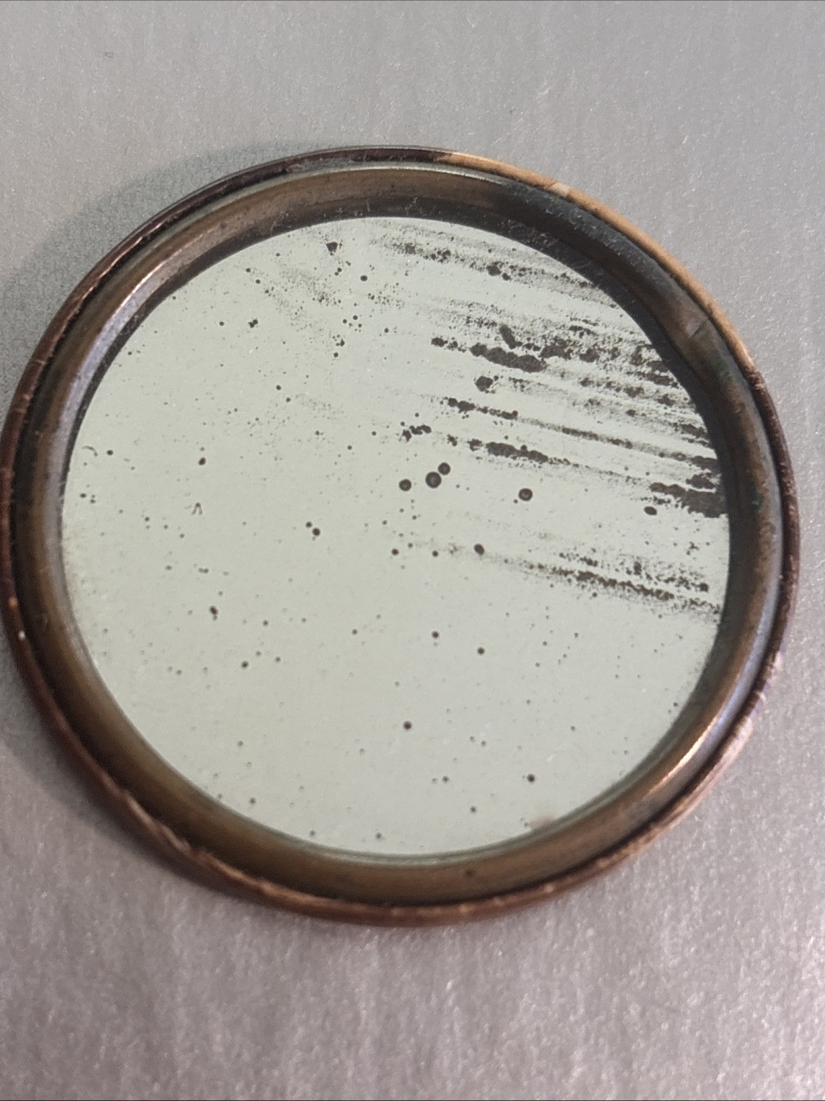 Antique 1901 Williams Grove PA Celluloid Pocket Mirror Souvenir Pavilion Scene