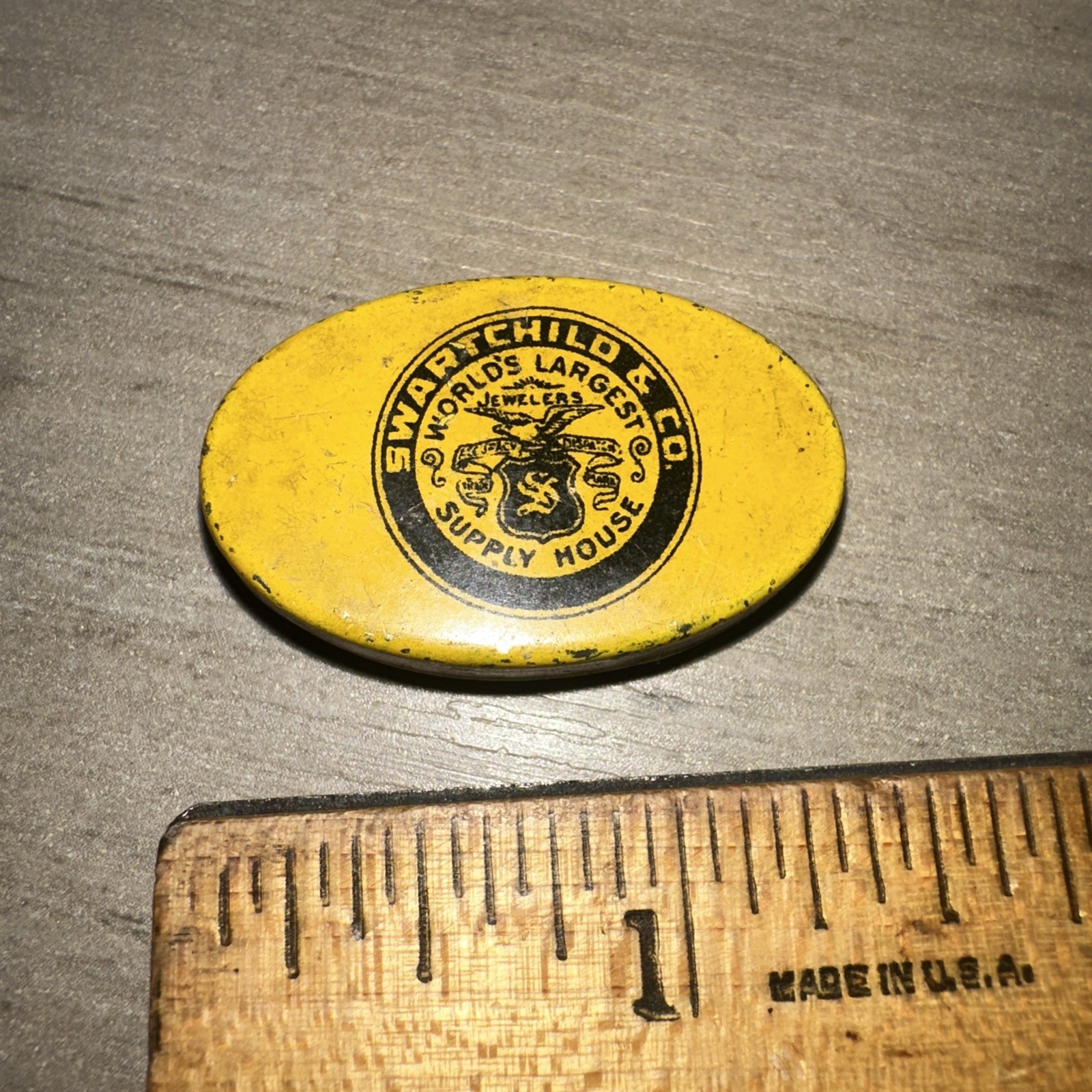 Swartchild & Co World’s Largest Watchmakers & Jewelers Advertising Tin