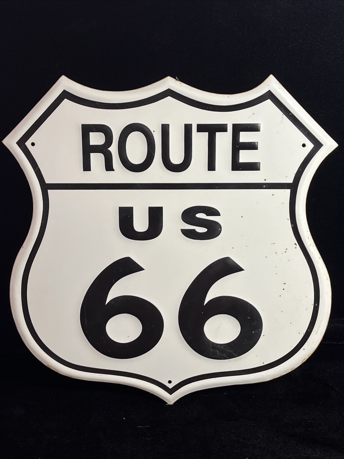 Vintage Metal Sign US Route 66 Gas Station 11”X11 1/2”