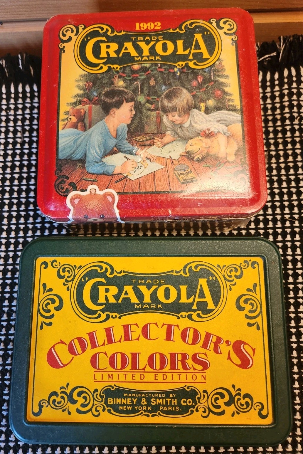 Vintage Crayola Collector’s Colors Limited Edition Tin Lot 1990s