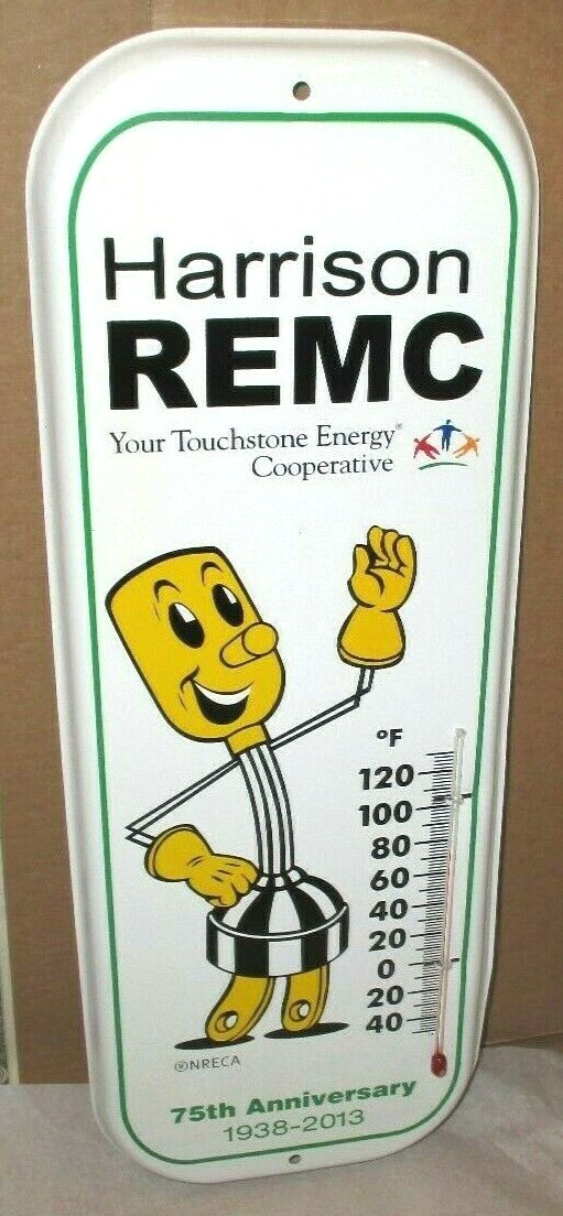WILLIE WIREDHAND – ORIGINAL – 75th Anniversary – THERMOMETER SIGN – Still In Box