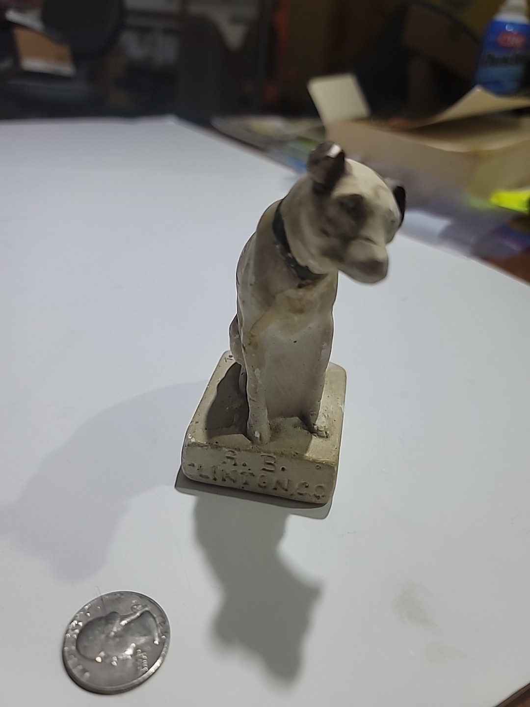 Vintage RCA Dog Nipper A B Clinton Company Premium Advertising As Shown