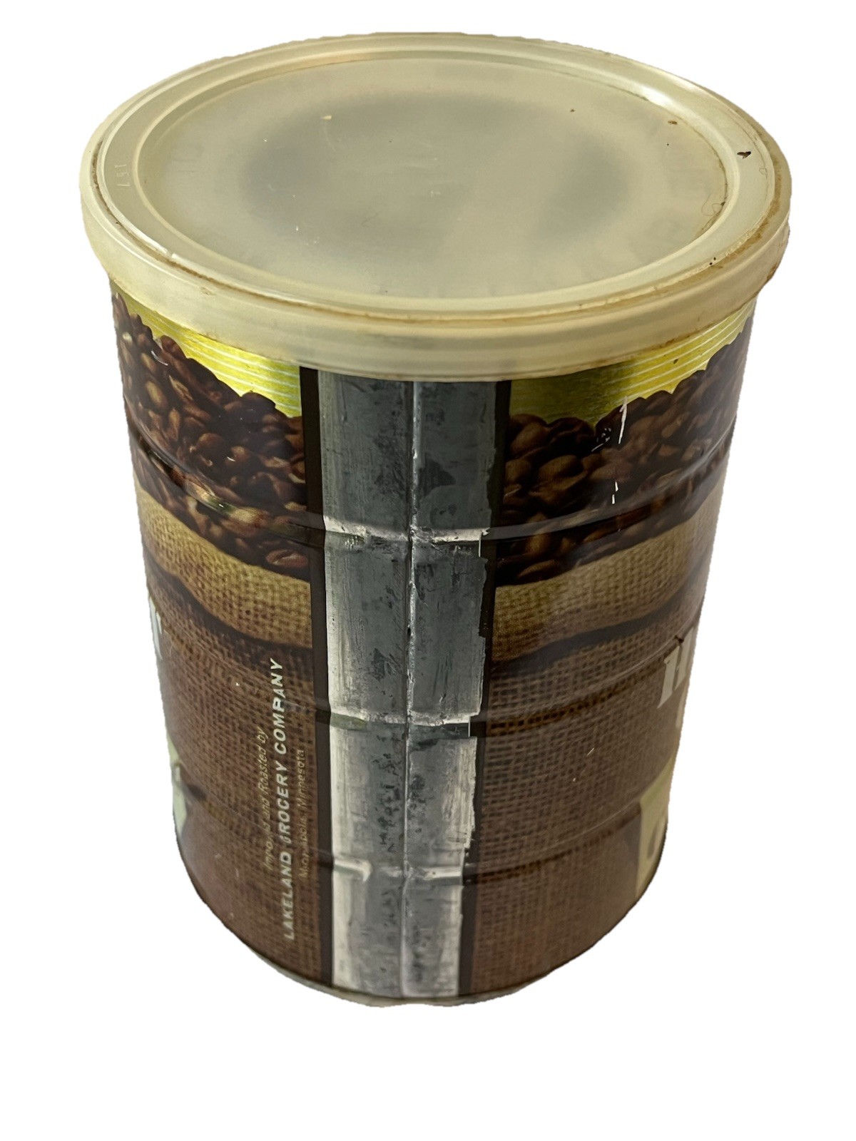 Vintage Harvest Queen Coffee Can Tin SEALED Unopened Red Owl Stores 1 Pound