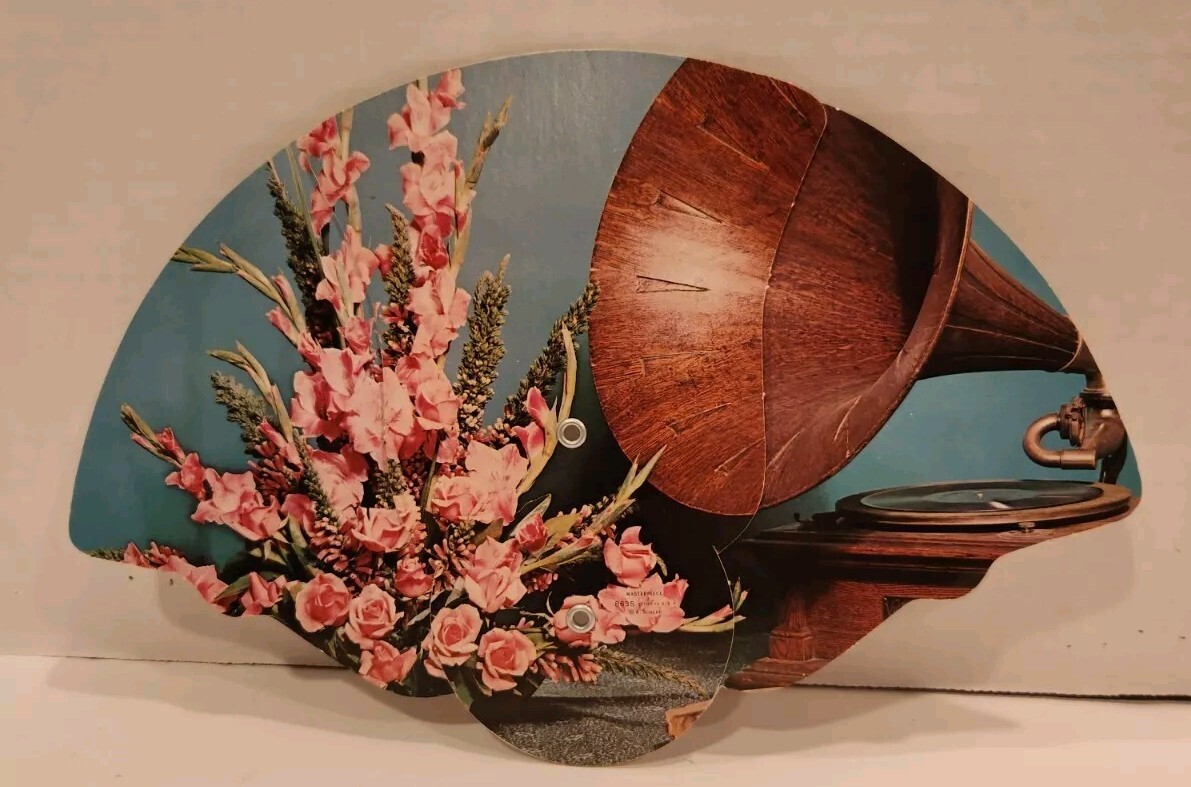 Vintage Trifold Hand Fan Funeral Home Advertising St. Petersburg FL Exc Cond