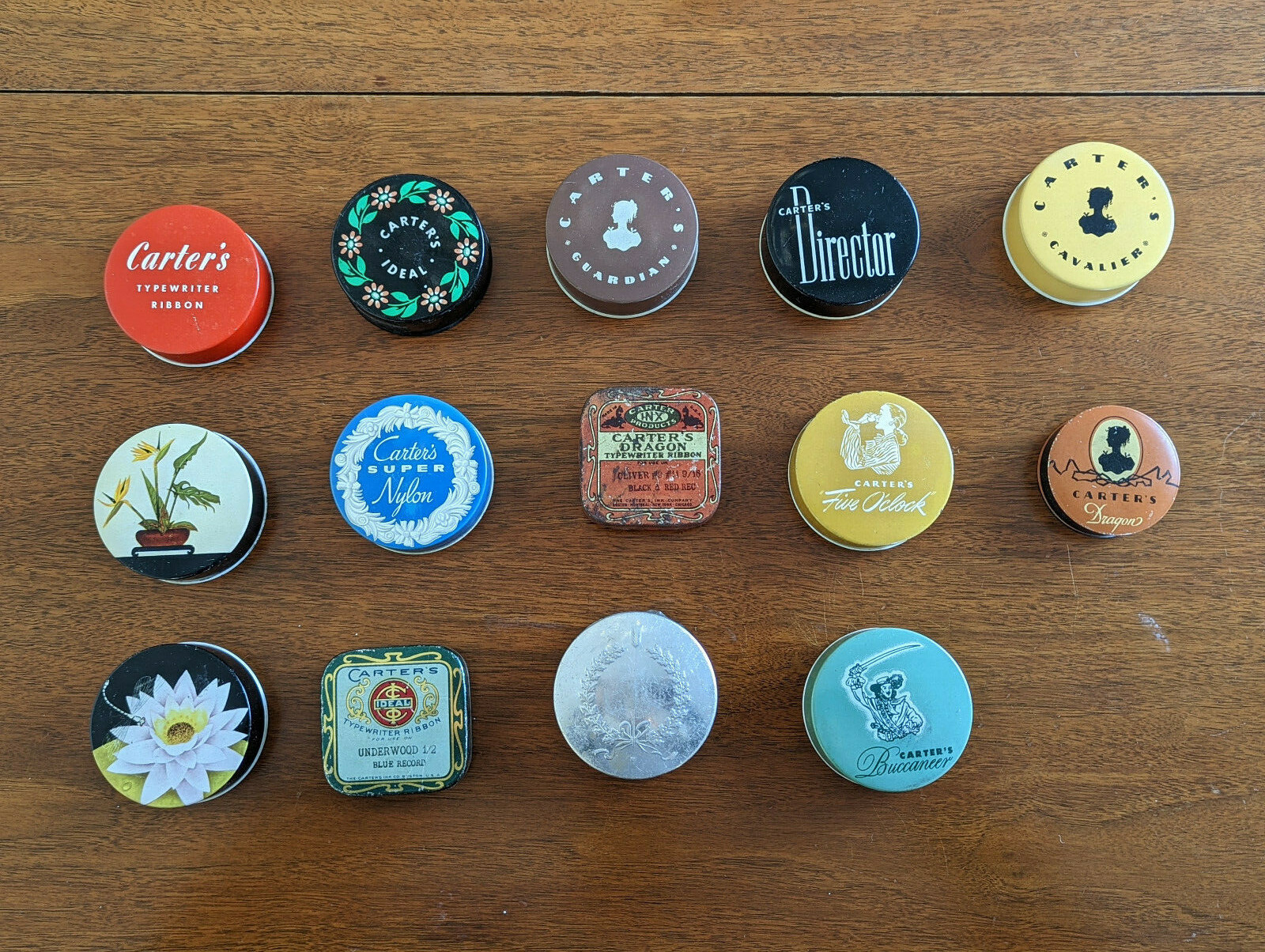 Vintage Carter’s Typewriter Ribbon Tin Collection – Choice of any