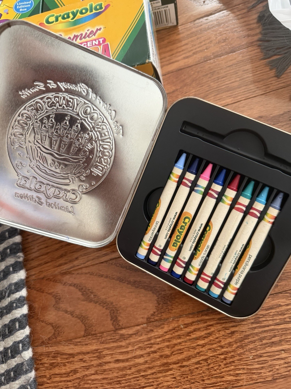 The Colors of Binney & Smith RARE TIN With Other Crayola Crayons/Tempera Lot!