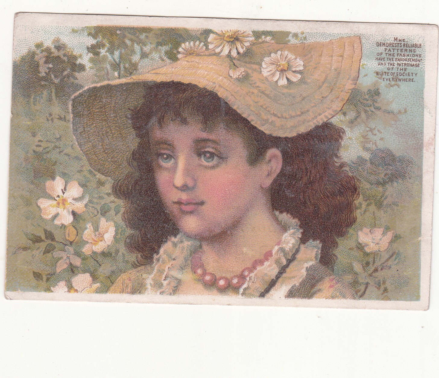 Demorest Patterns Joseph Emanuel & Co Sry Goods St Louis Vict Card c1880s