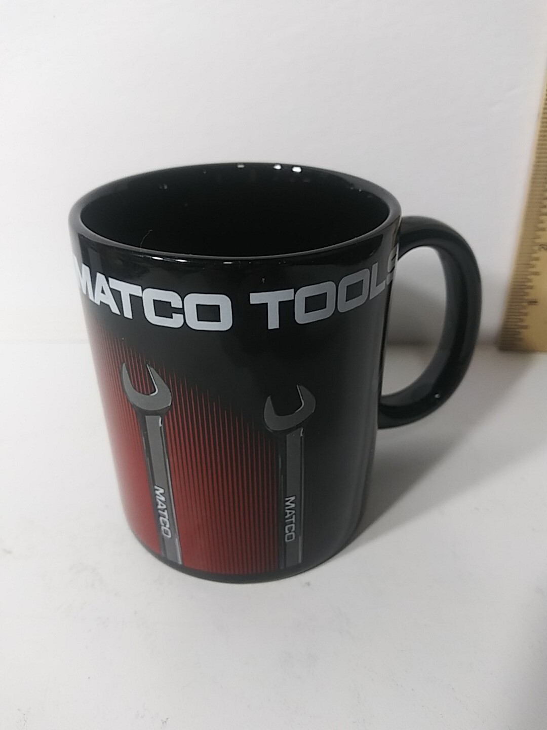 Matco Tools Coffee Mug Cup Promotional Advertising Black Red Wrench Design