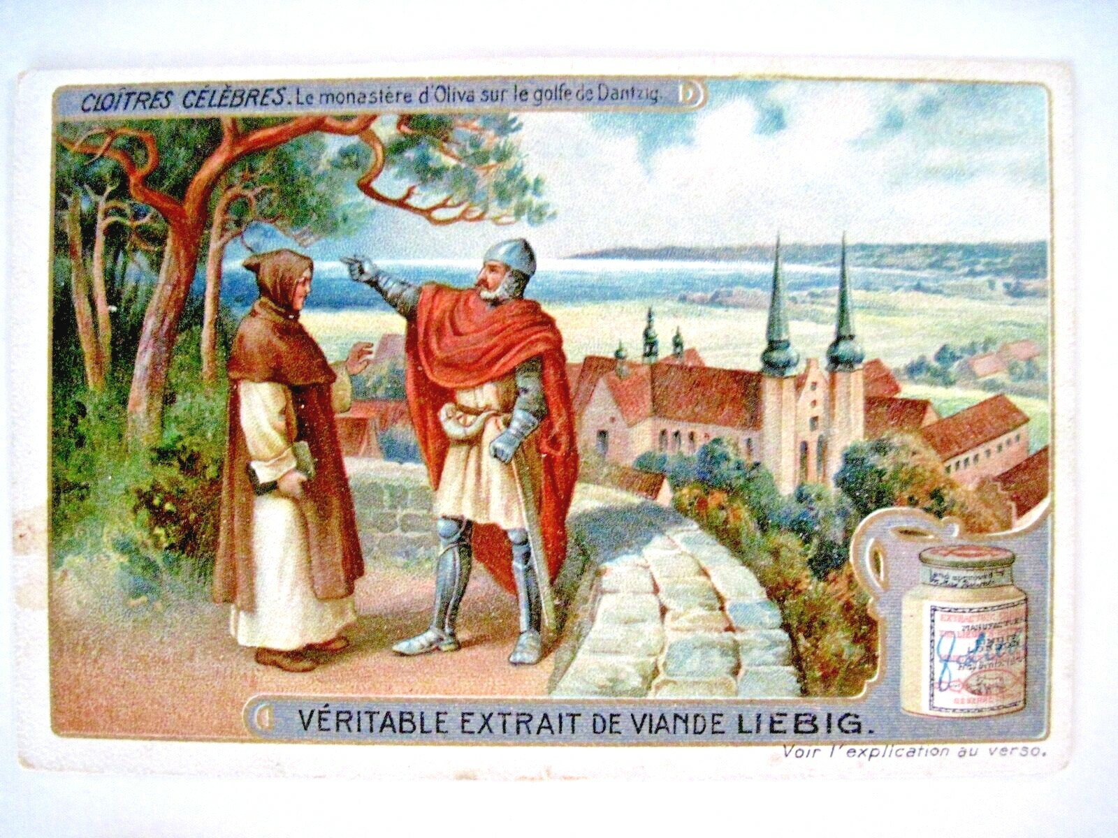 1909 Victorian Trade Card Set – Liebig’s Fleisch-Extract – Monasteries Set *