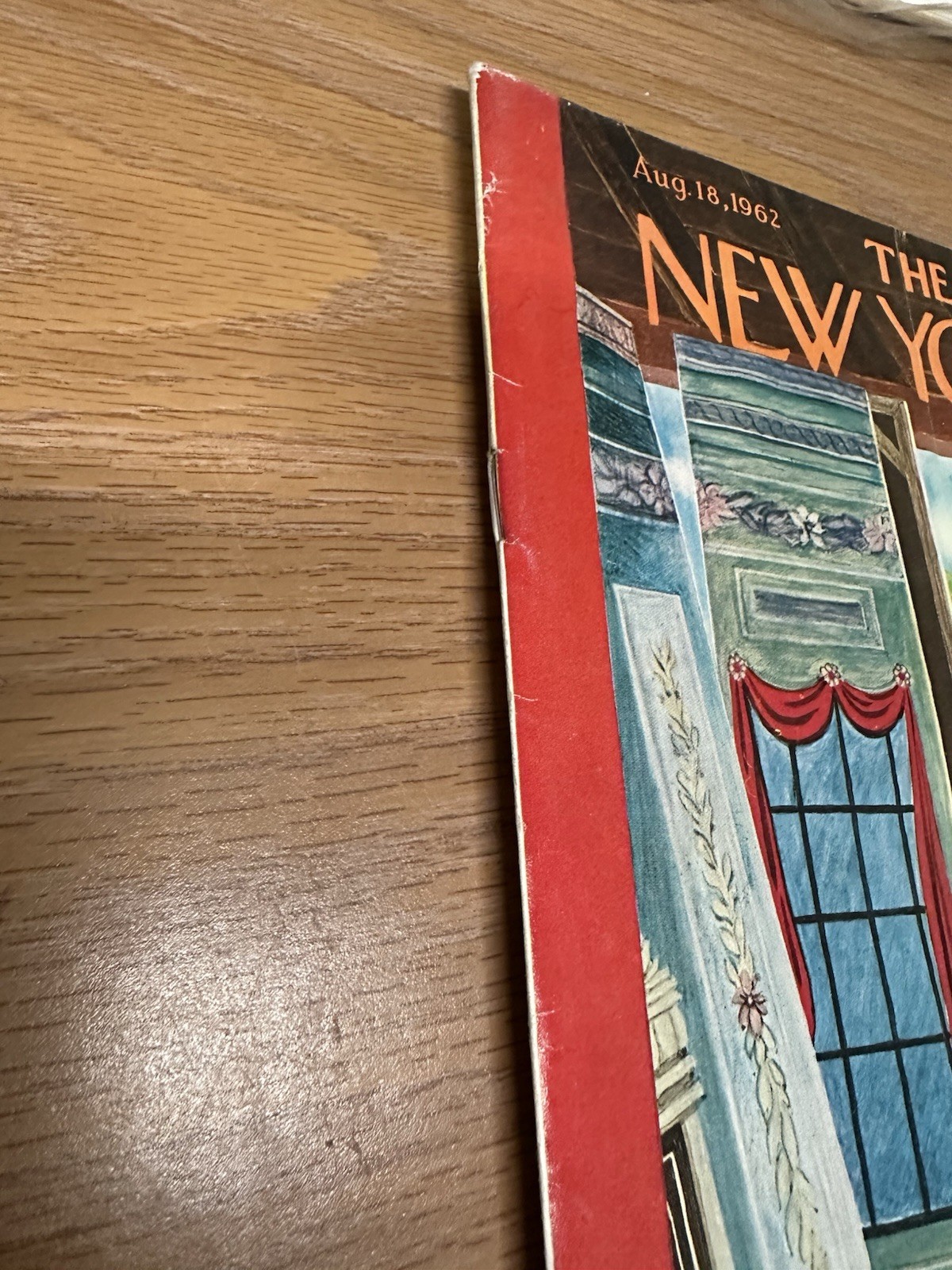 The New Yorker August 18, 1962 Cover art by Artist Karasz