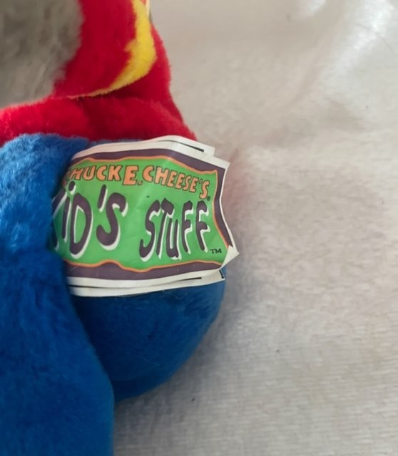Vintage 1996 Chuck E. Cheese Plush Toy Stuffed Doll 9 Inch Showbiz Pizza Time