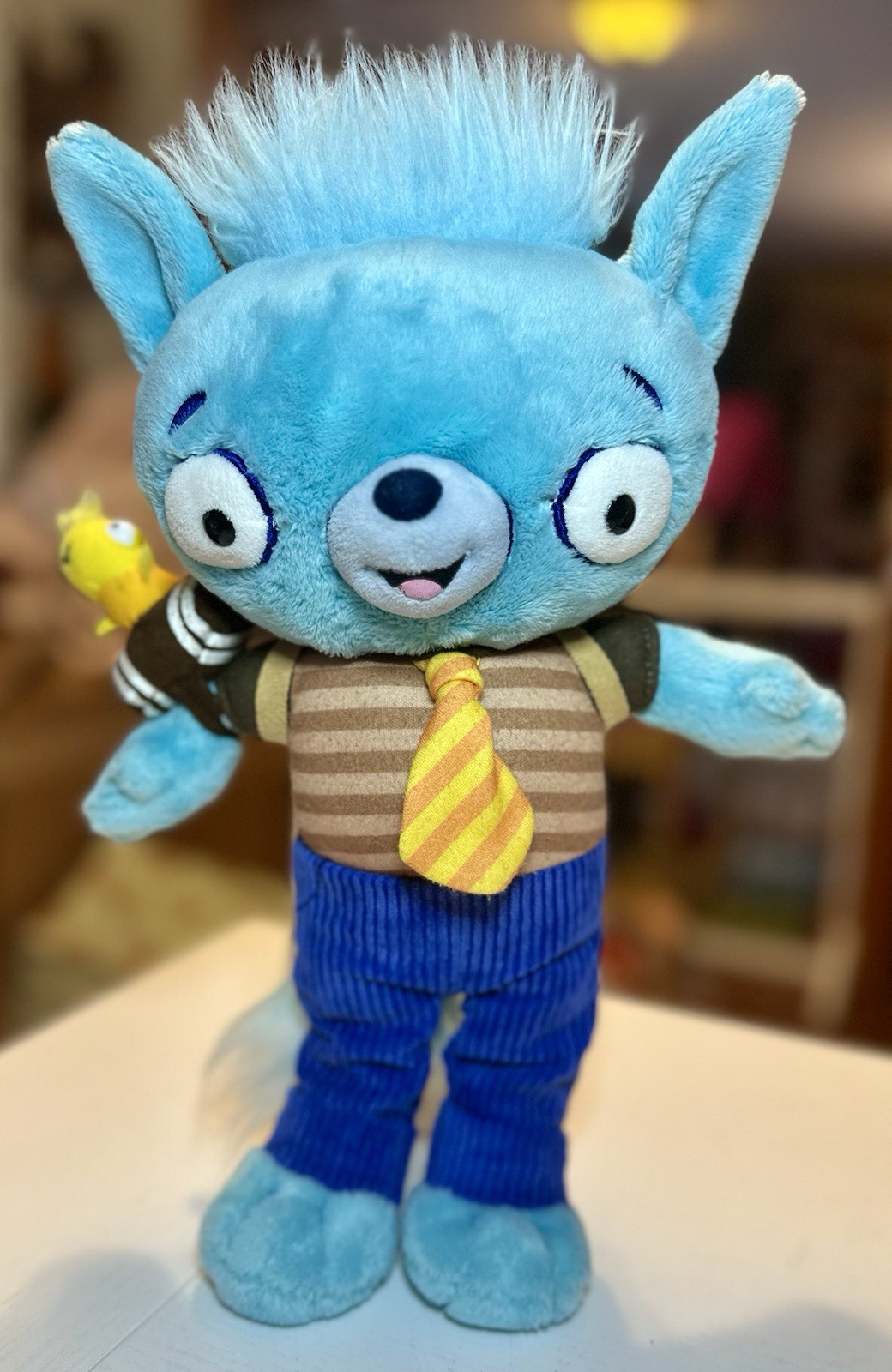 Amazon Prime Video Tumble Leaf Fig The Fox Plush by Gund 2018 Blue Animal Stick