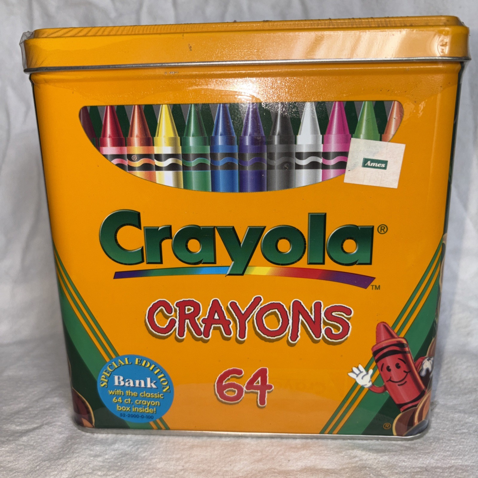 Crayola 64 Count Tin Vintage 2000 Sealed And Unopened