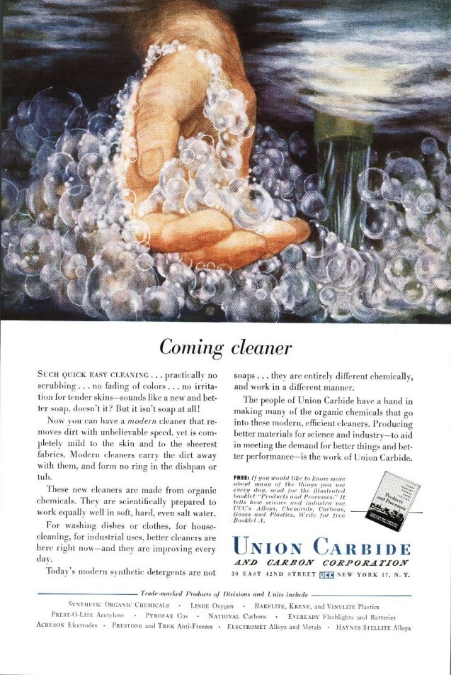1950 Union Carbide And Carbon Company Vintage Color Print Ad Ephemera