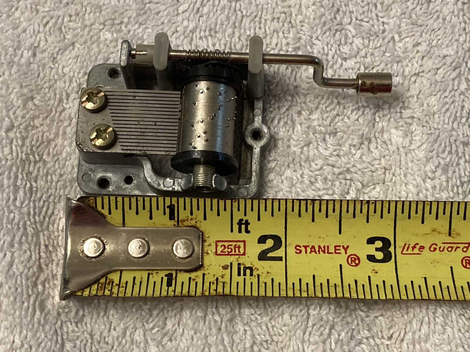 Vintage Music Box Sales Counter Display Point Of Sale with (1) Music Box.