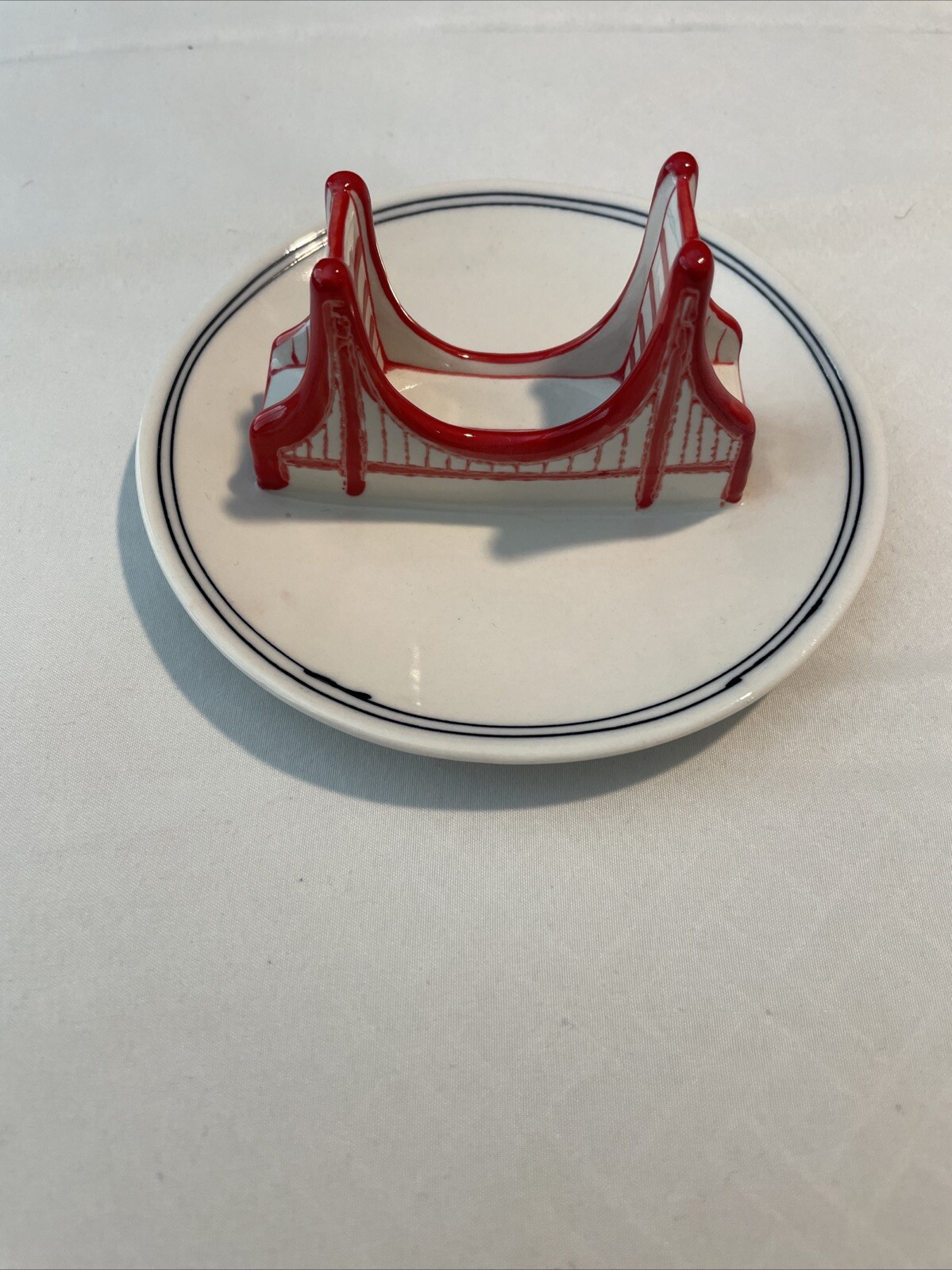 Anthropologie Molly Hatch San Francisco Golden Gate Bridge Trinket Dish Plate