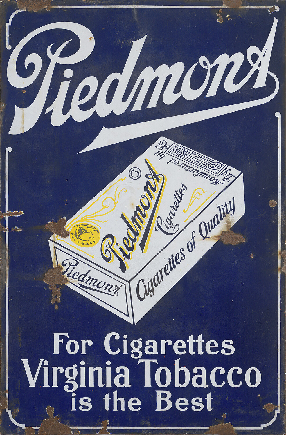PIEDMONT CIGARETTES ADVERTISING METAL SIGN