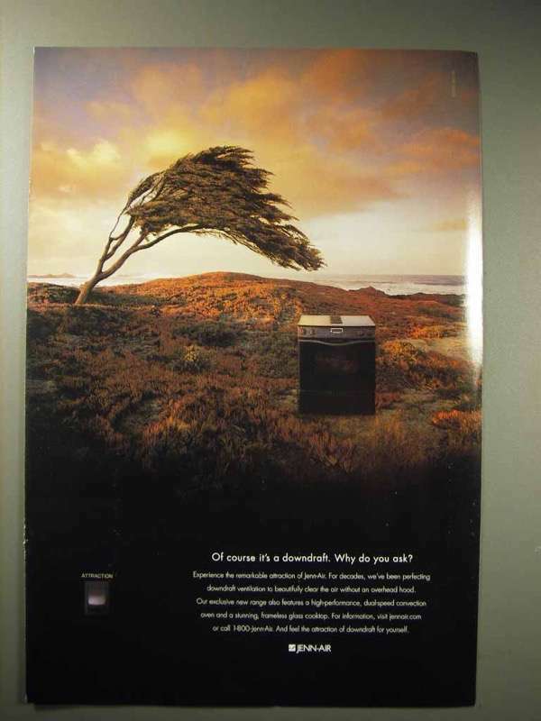 2001 Jenn-Air Range Ad – Of Course it’s a Downdraft