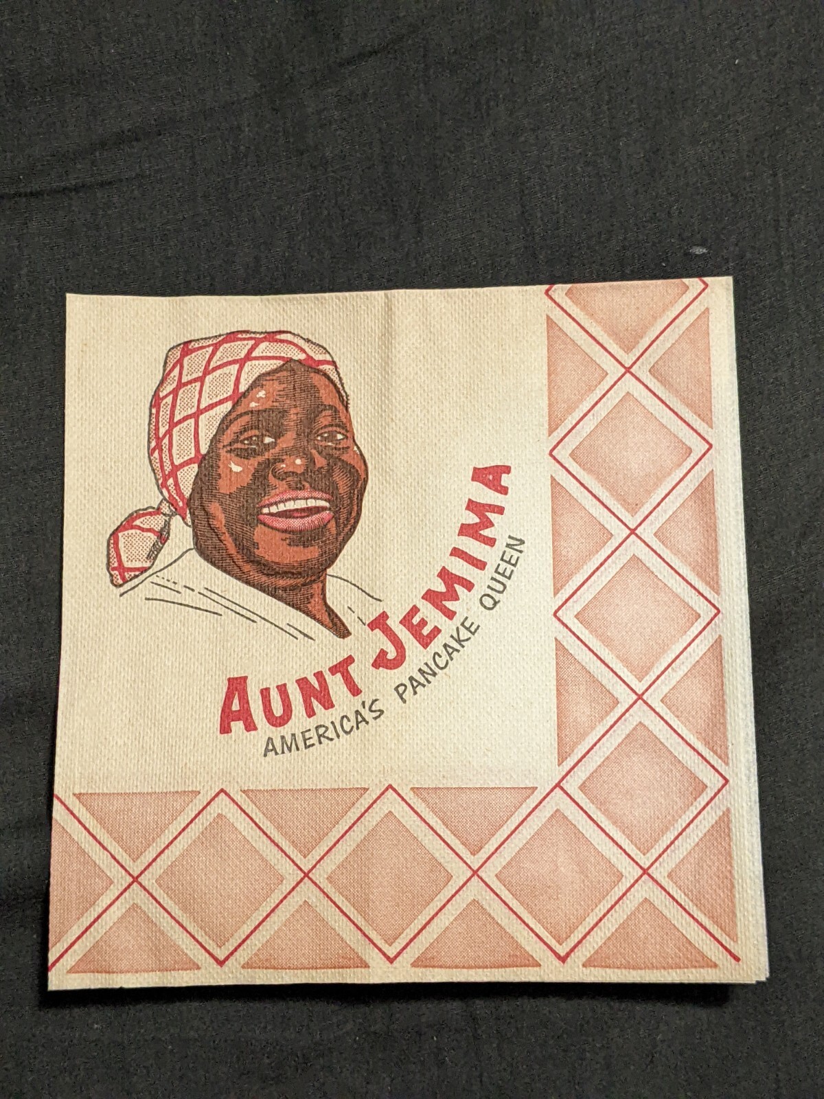 African American Pancake Queen advertising Napkin ST Joseph Missouri