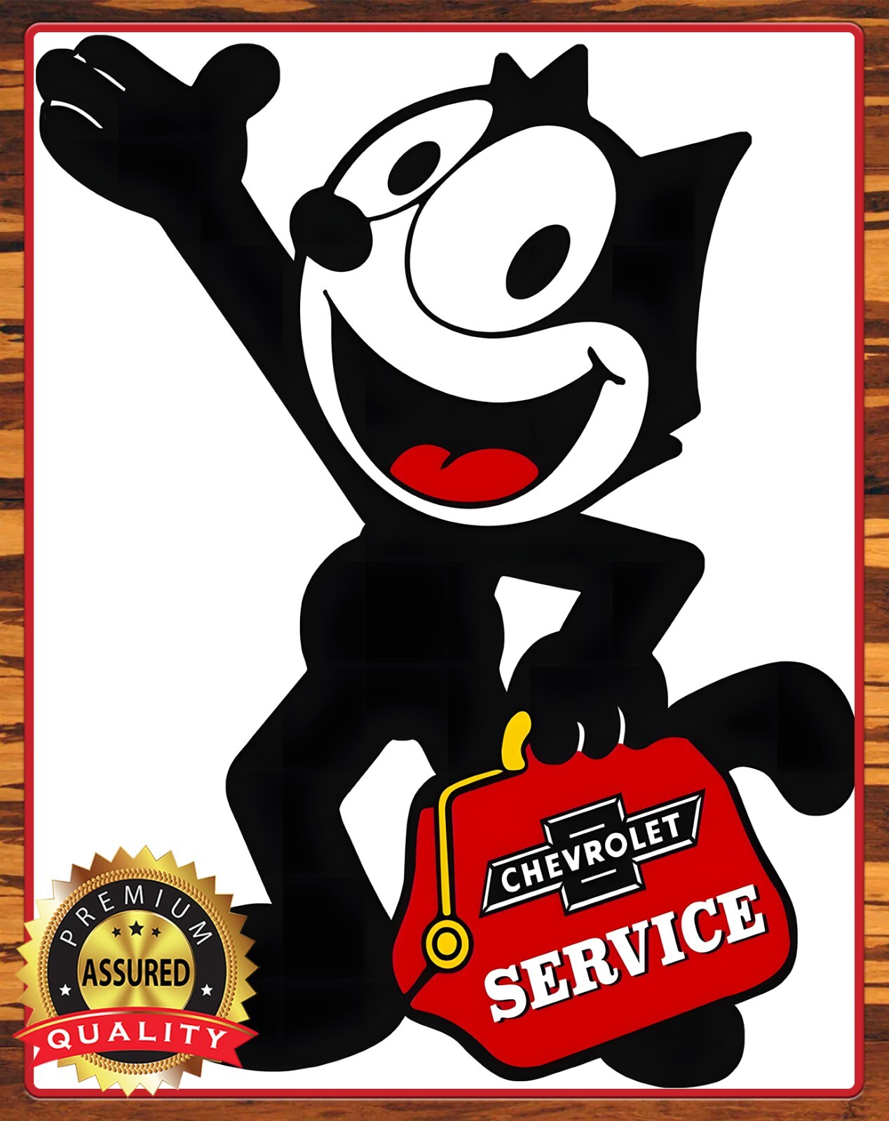 Felix The Cat – Chevrolet Service – Metal Sign 11 x 14