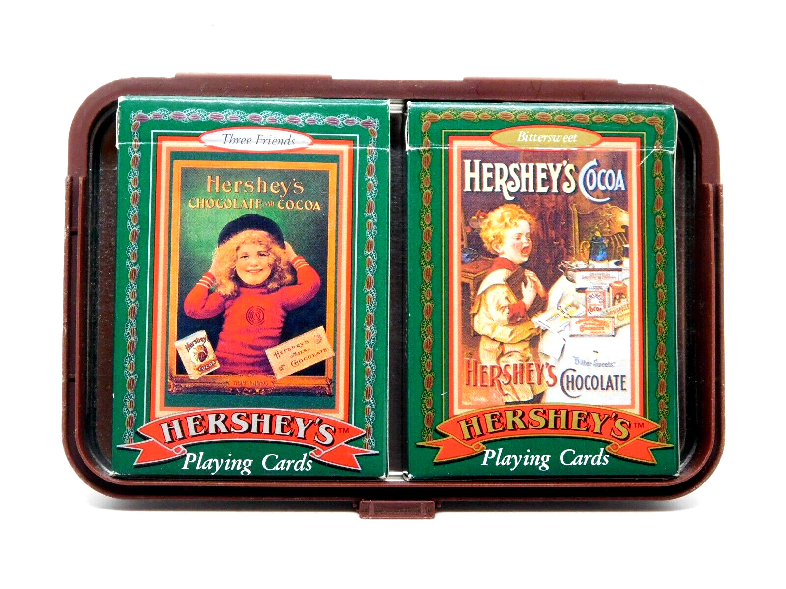 Playing Cards Hersheys Chocolate Dual Deck 1997 Numbered Collectors Tin 00612