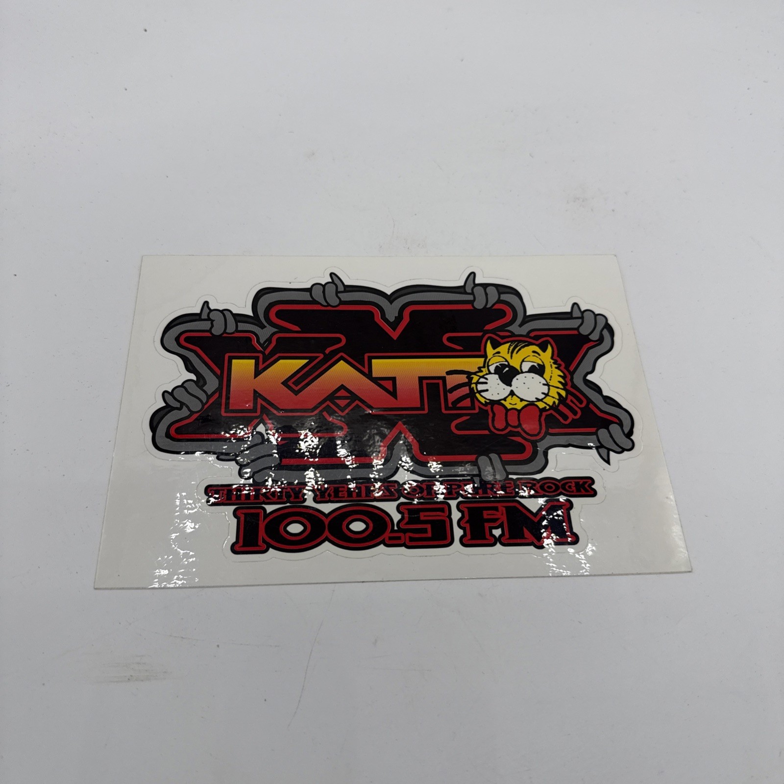 KATT 100.5 FM 30 Years Of Pure Rock Sticker 2006 Oklahoma City Oklahoma