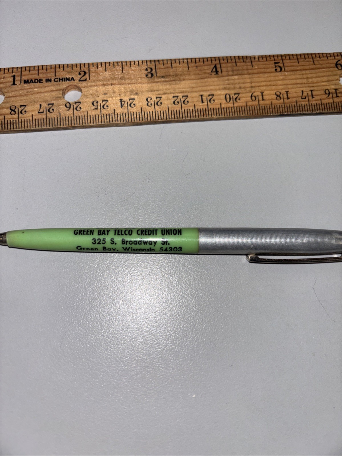 vintage advertising pen Green Bay Wisconsin Telco Credit Union p1
