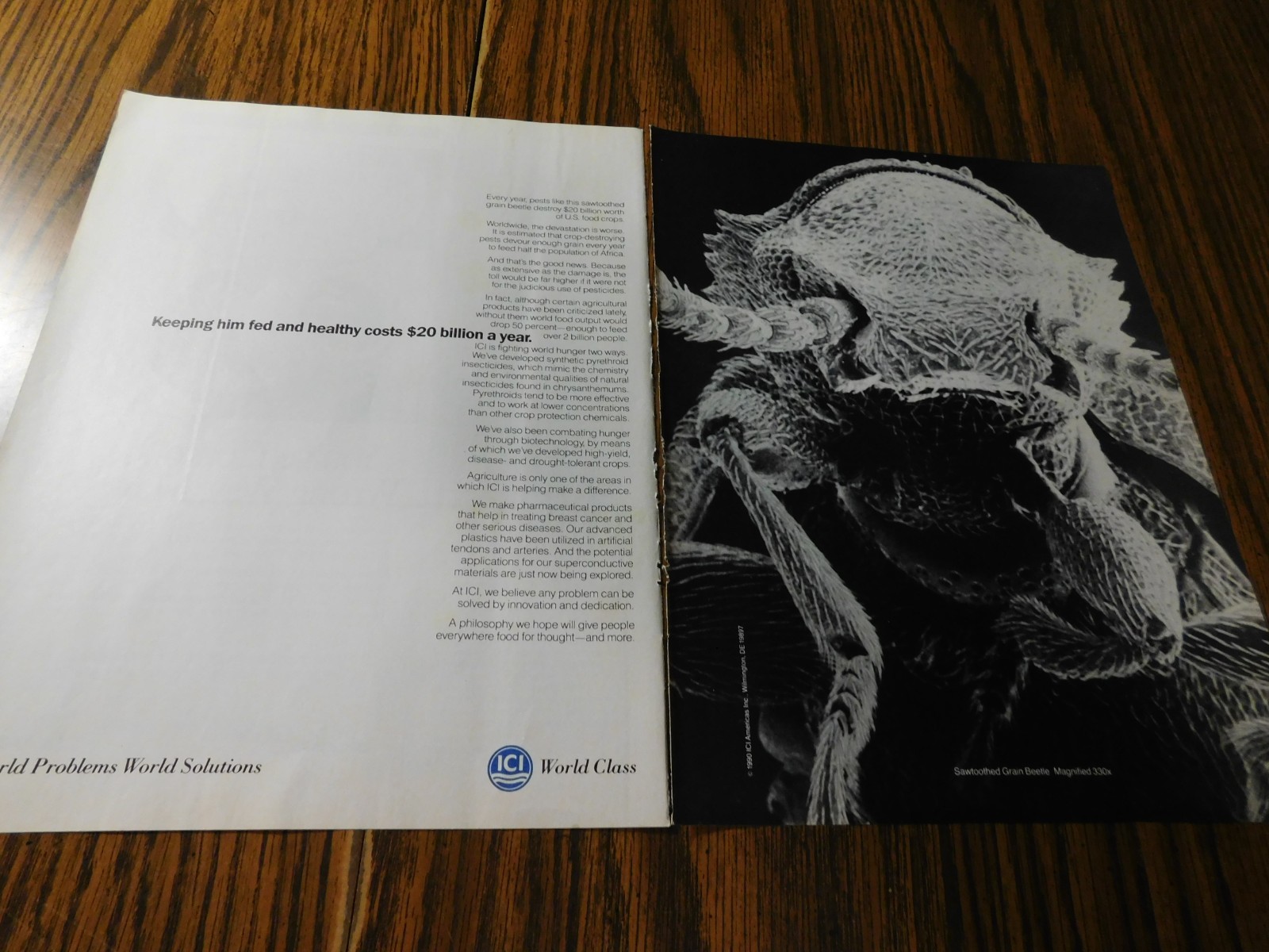 ICI Original Print Ad From Magazine Vintage 1990